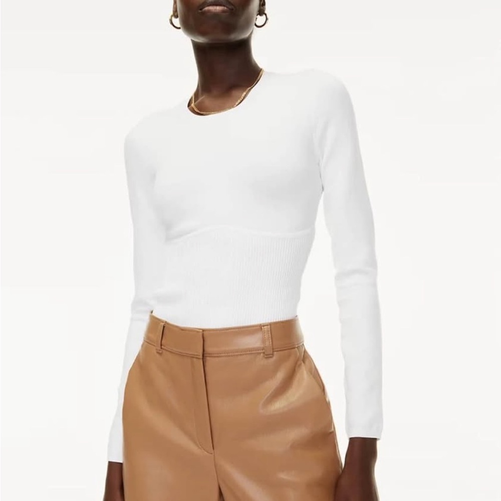 White Long Sleeve Women's Top